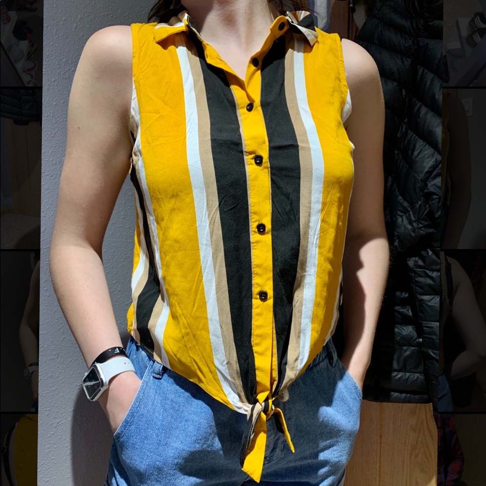 Button down tank
